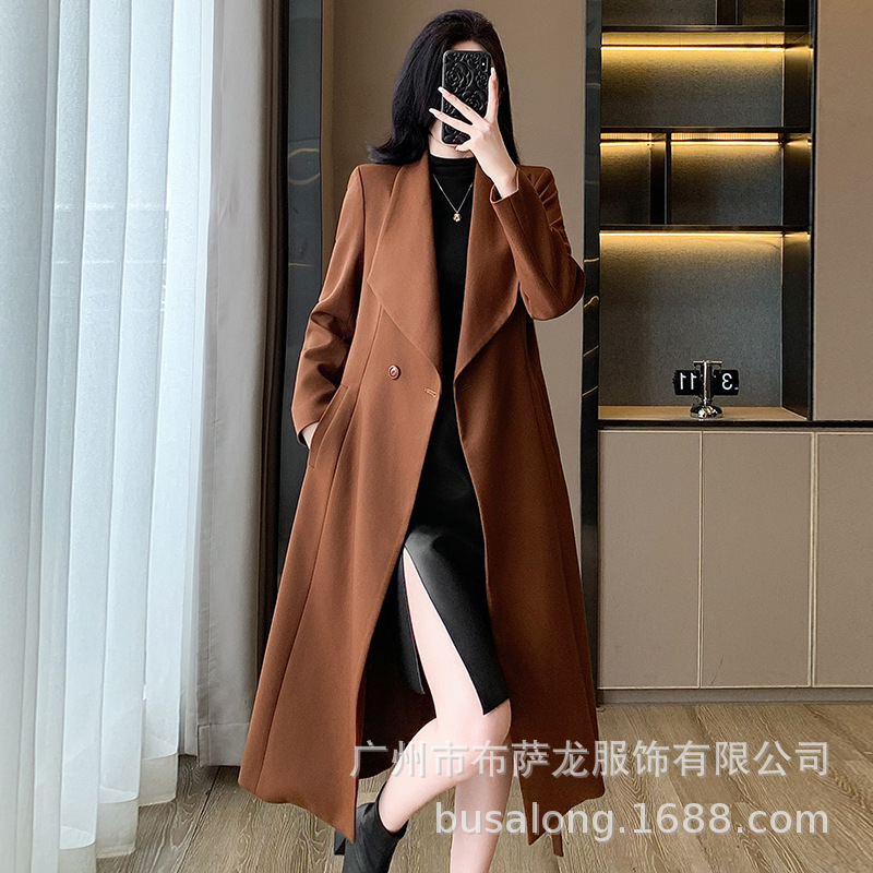 High End Women'S Formal Wear - 2025New autumn and winter women's trench