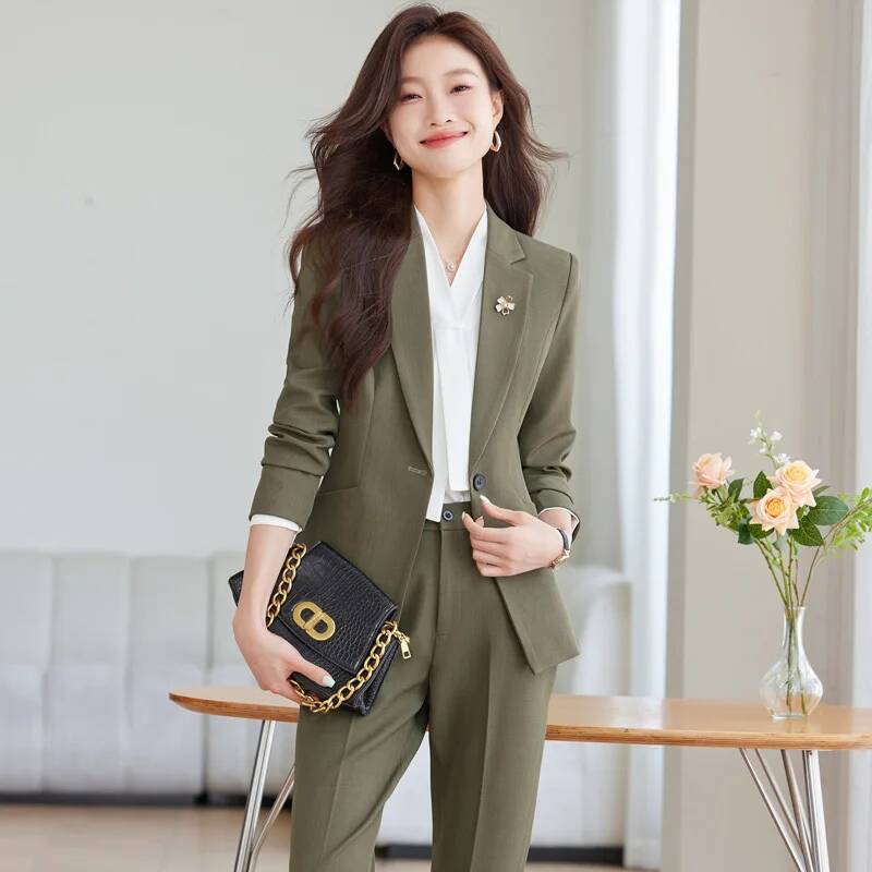 Autumn Winter Formal Uniform S - Women'S Formal Wear Pantsuits review and price