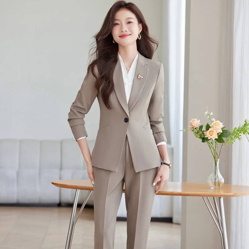 Autumn Winter Formal Uniform S - Women'S Formal Wear Pantsuits review and price