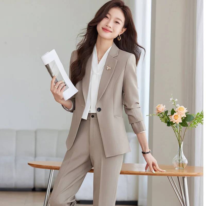 Autumn Winter Formal Uniform S - Women'S Formal Wear Pantsuits review and price