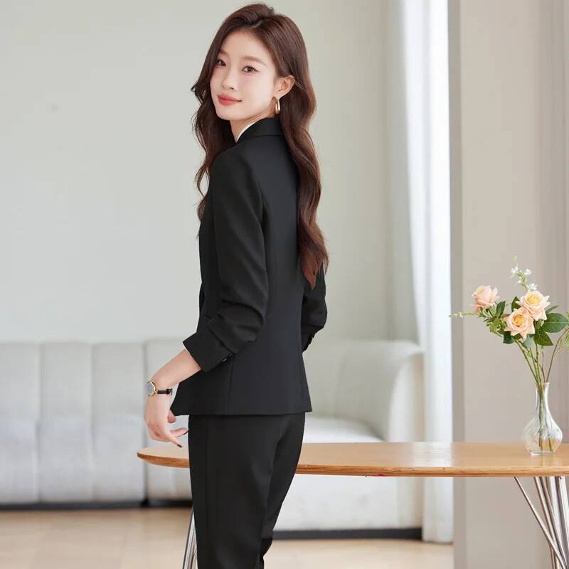 Autumn Winter Formal Uniform S - Women'S Formal Wear Pantsuits review and price