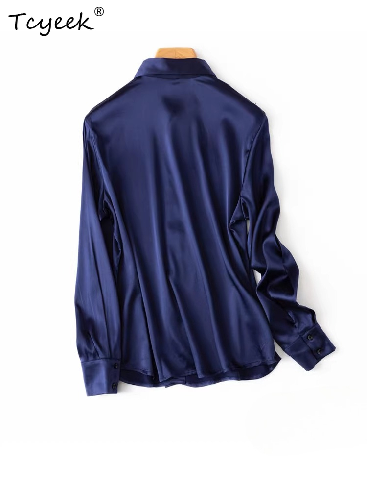 Tcyeek 93% Mulberry Silk Women - Silk Blouse Button review and price