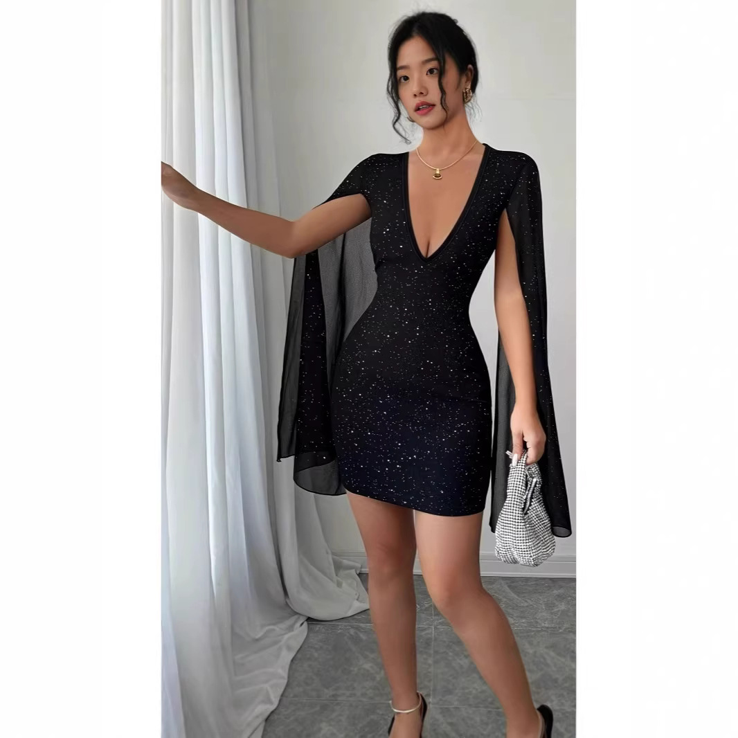 V Neck Bodycon Midi Dress Eleg - Women Formal Wear For Summer review and price