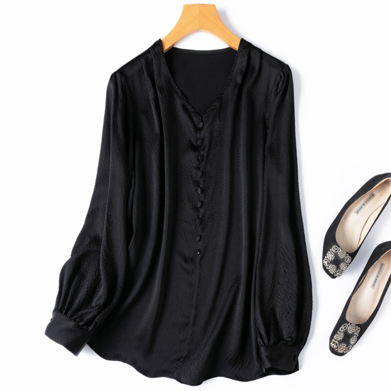 Women Silk Blouse 93% Mulberry - Silk Blouse Button review and price