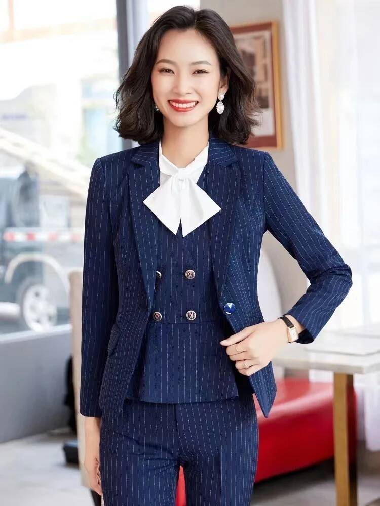 Fashion Striped Formal Busines - Women'S Formal Wear Pantsuits review and price